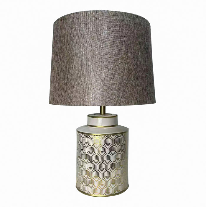 Mara Table Lamp White/gold 57cm