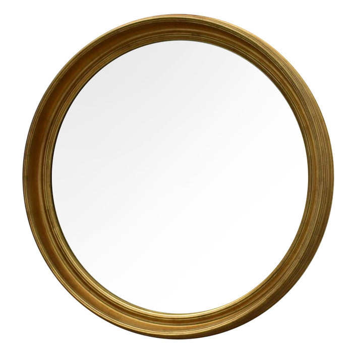 Lily Round Mirror 90cm Gold