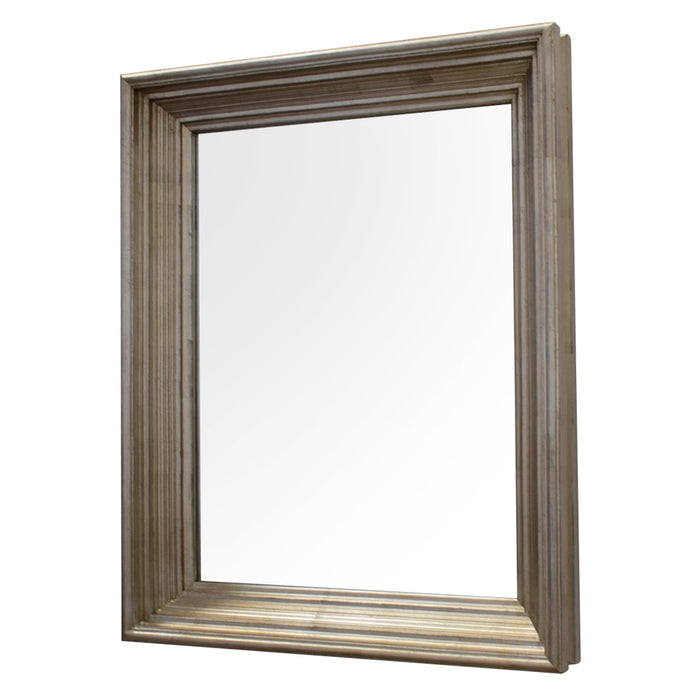 Lily Rectangle Mirror 78 X 98cm Champagne