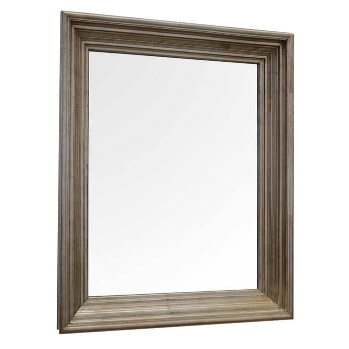 Lily Rectangle Mirror 78 X 98cm Champagne