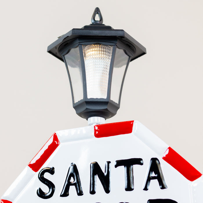 Santa Stop Here Sign