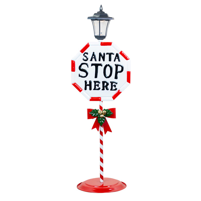 Santa Stop Here Sign