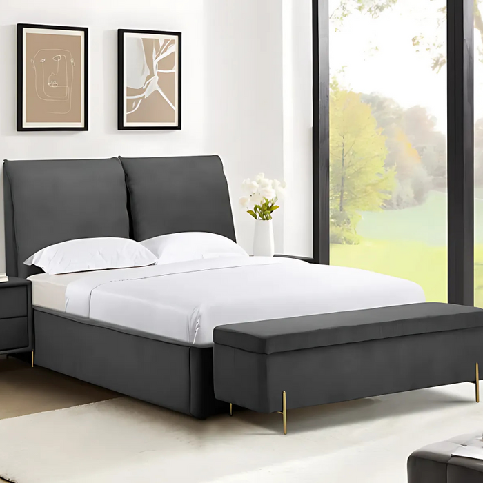 Grey | Ottoman Double Bedframe | Waterford