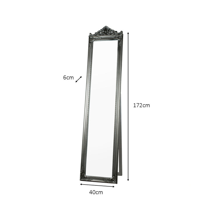 Chateau Cheval Mirror Silver 40x172cm