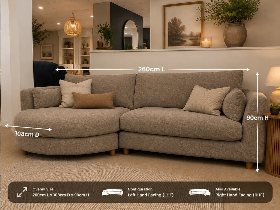 Alina LHF Corner Sofa
