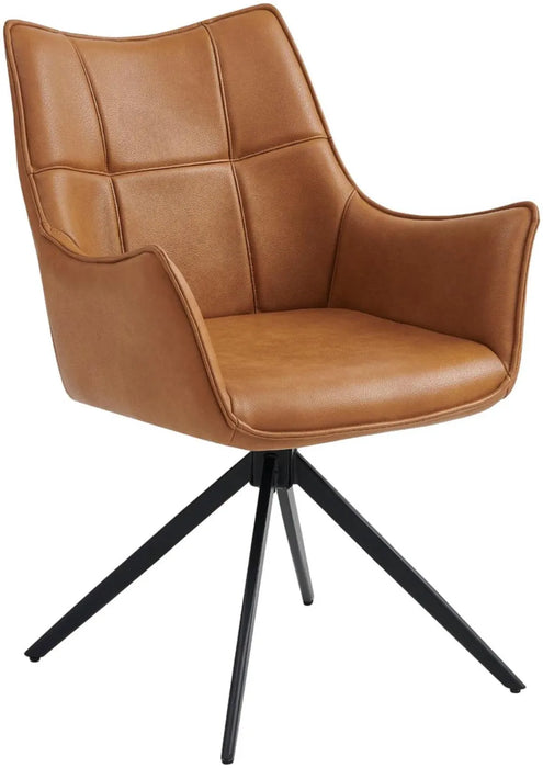 Athens Swivel Dining Chair - Tan