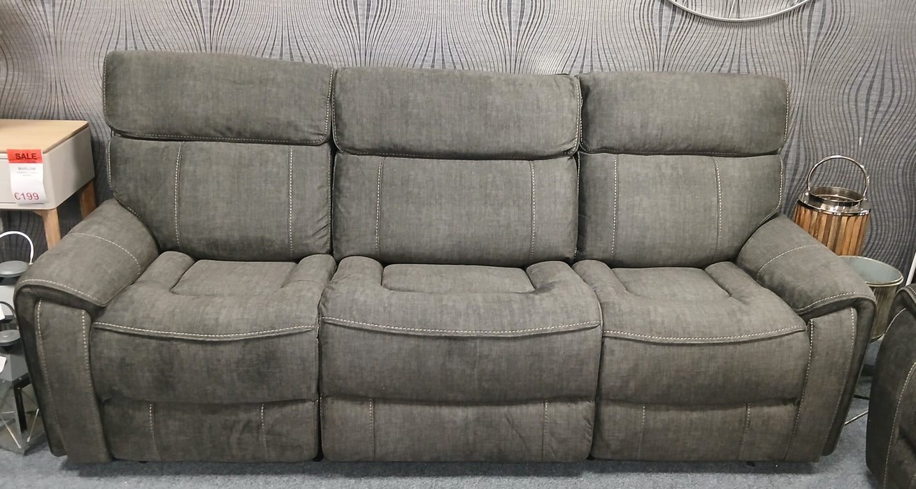 Brooklyn 3+2 Sofa - Grey (Power Recliner)