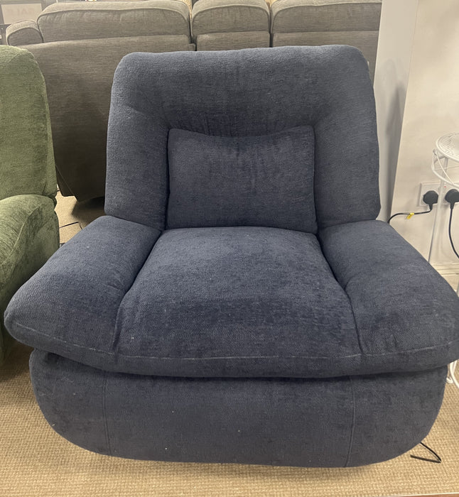 Ebba Reclining Chair - Indigo ***DISPLAY MODEL***