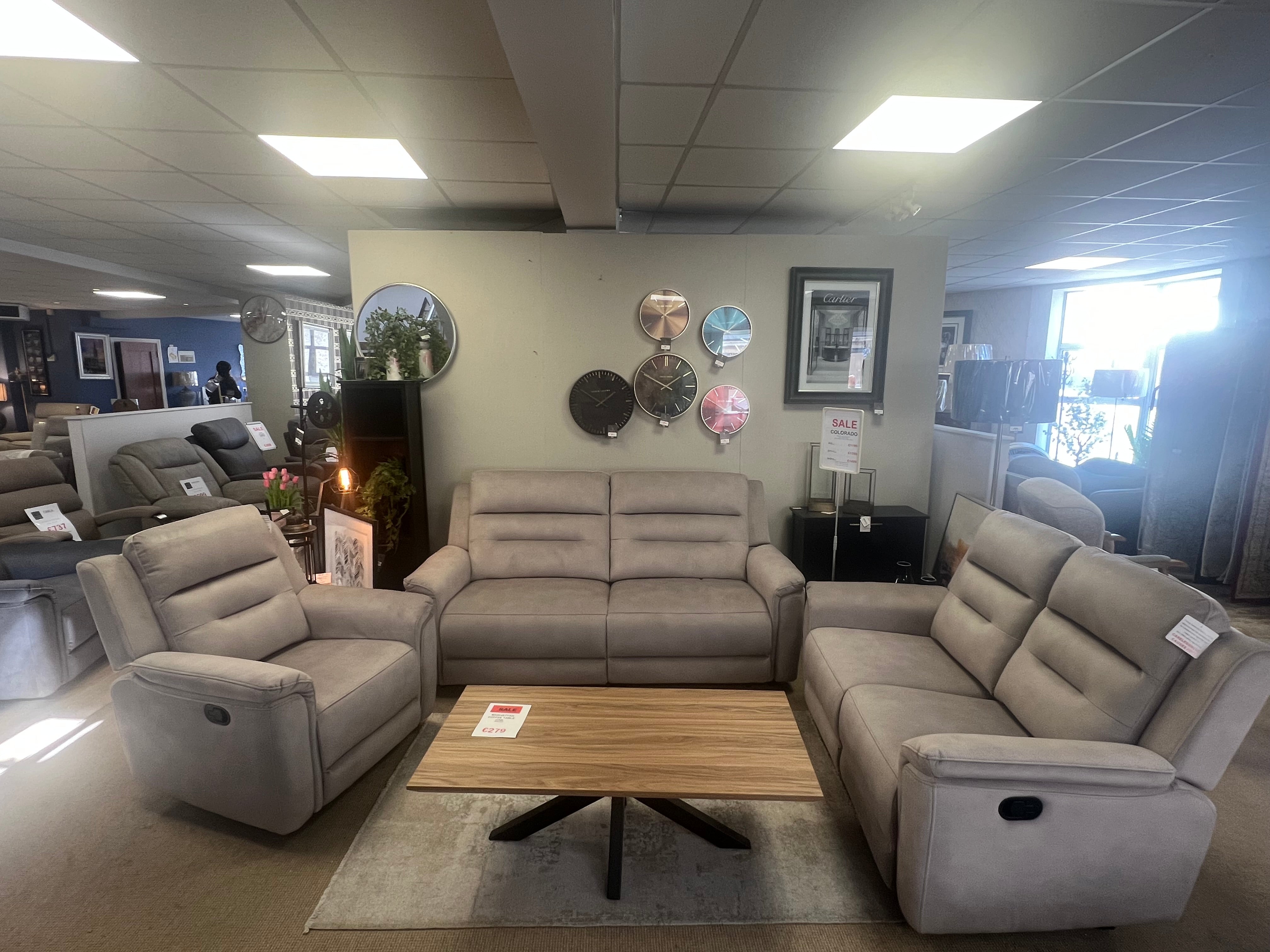 Colorado 3+2+1 Sofa - Latte