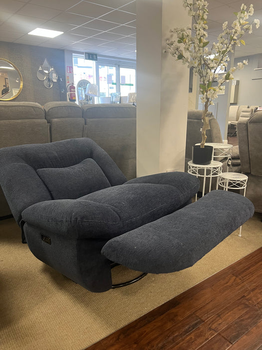 Ebba Reclining Chair - Indigo ***DISPLAY MODEL***