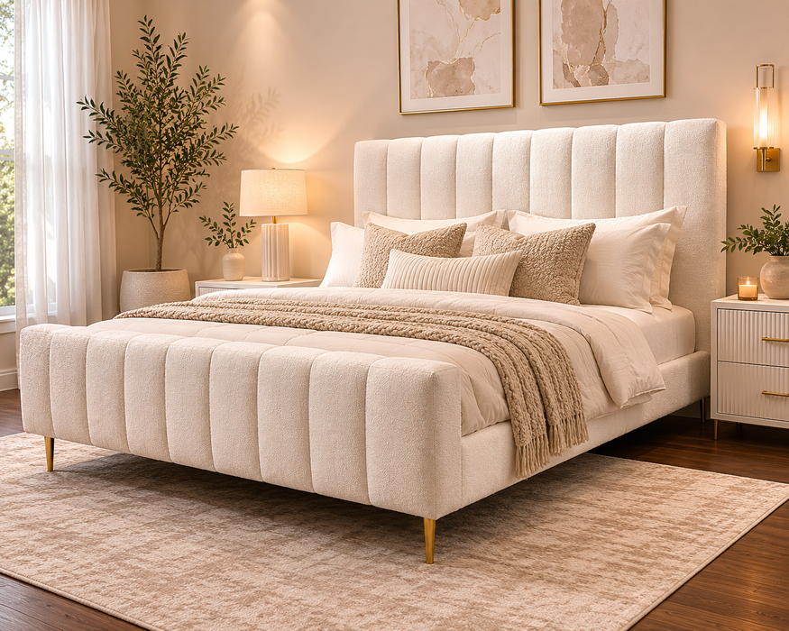Ellie Hotel Style Pearl Bedframe| PREORDER FOR OCTOBER DELIVERY