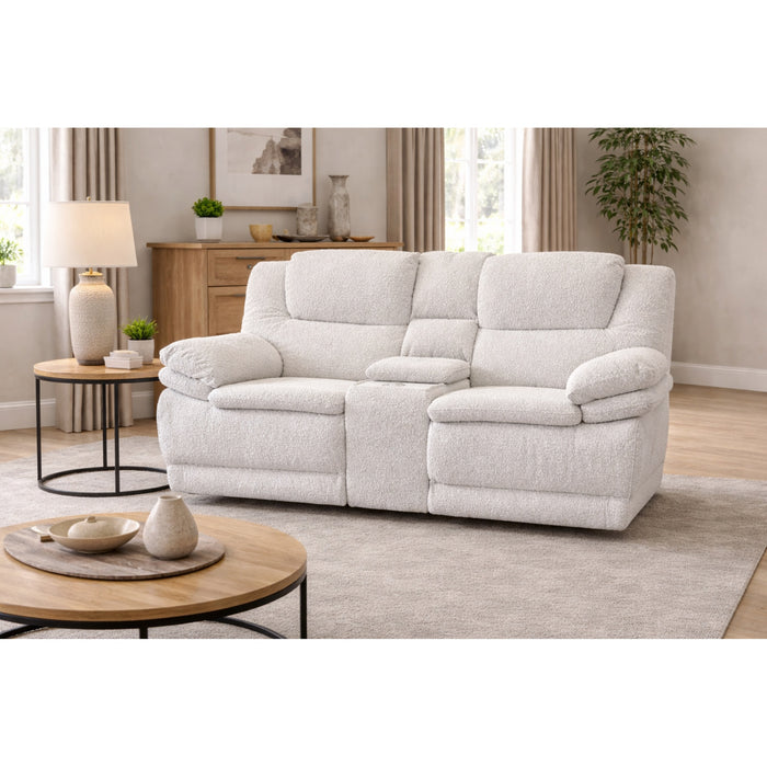 2 Seater Hampton Luxury Power Recliner Sofa Suite with Power Headrests & Lumbar Support