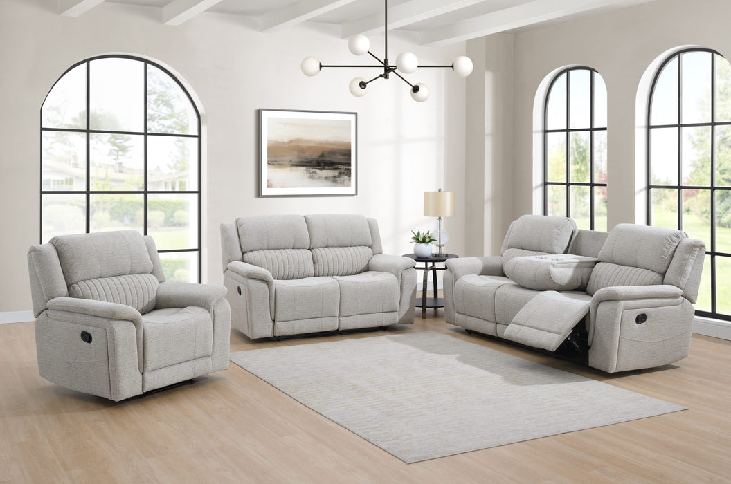 Kenmare Manual Recliner 3+2+1 Suite  – Pebble Fabric