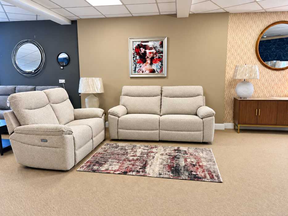 Luna Power Recliner Suite – 3+2 Oatmeal