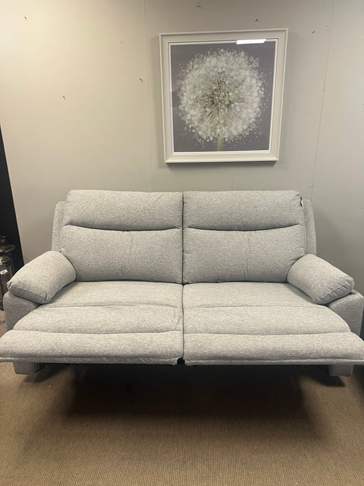Mallow Silver 2 Seater Manual Recliner Sofa