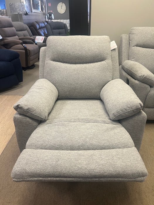 Mallow Silver Manual Recliner Armchair