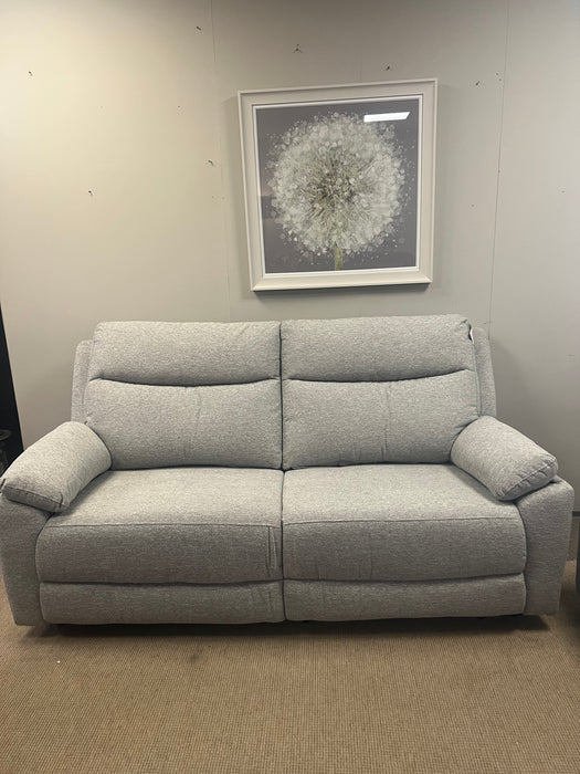 Mallow Silver 2 Seater Manual Recliner Sofa