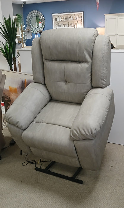 Montana Light Grey Lift And Rise Motorised Reclining Chair