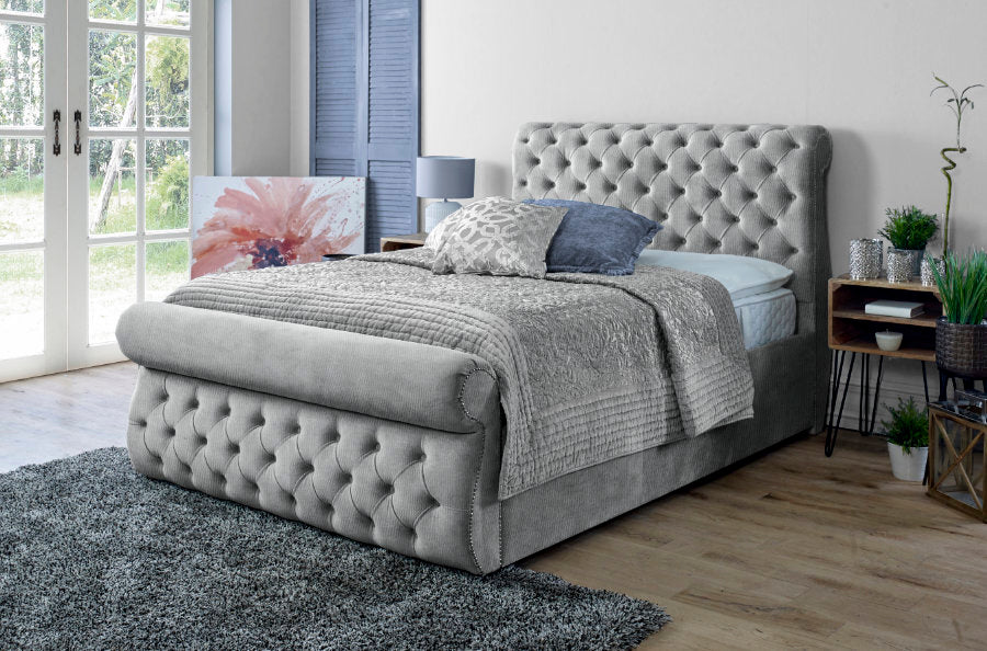 Swan Naples Grey Double Bedframe