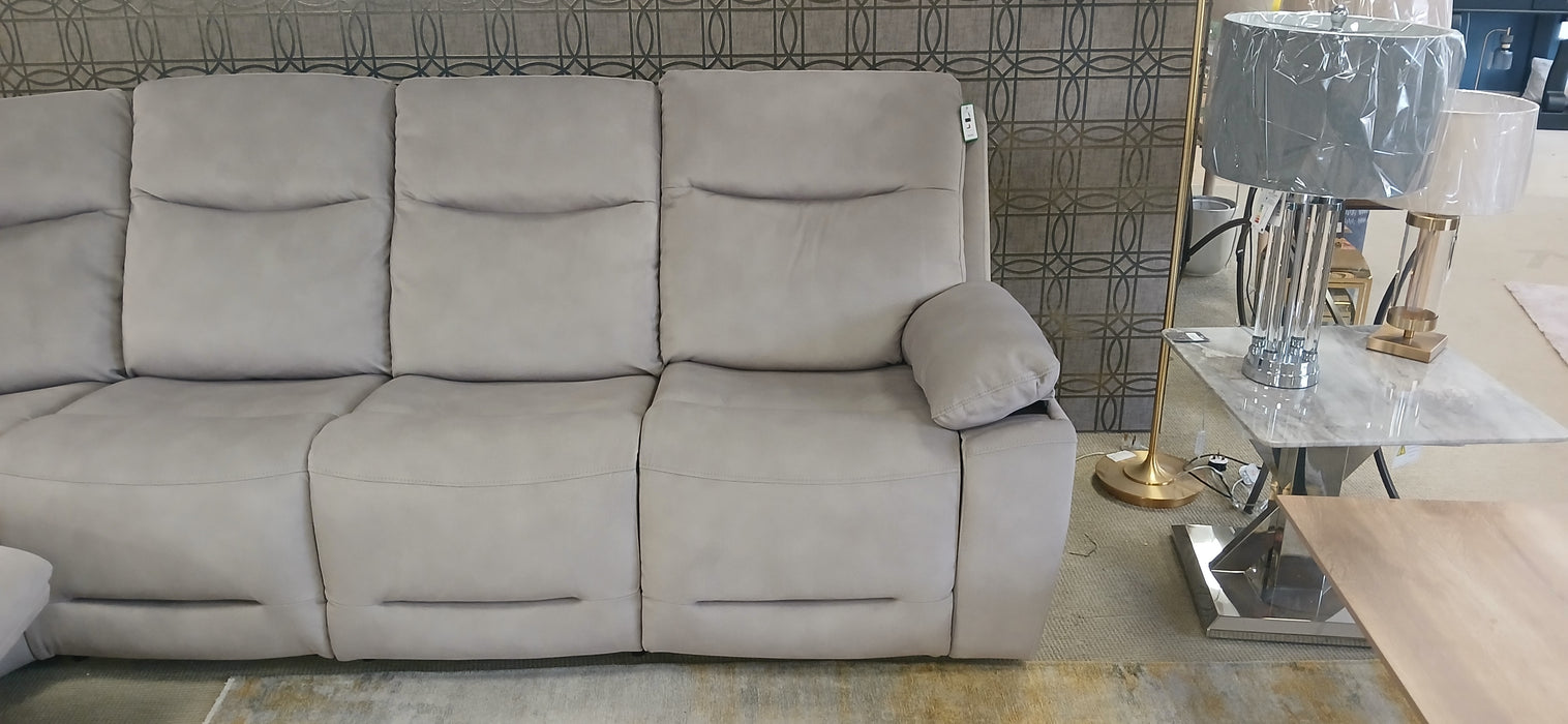 New York Corner Sofa - Latte (Power Recliner)