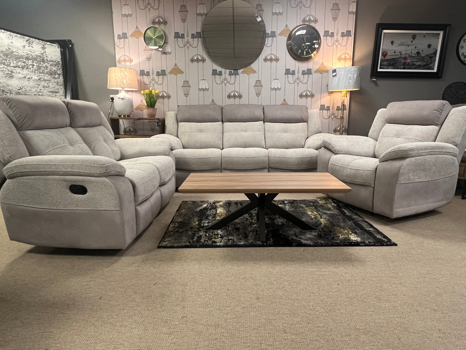 Newgrange 3+1+1 Recliner Sofa - Two Tone Sand