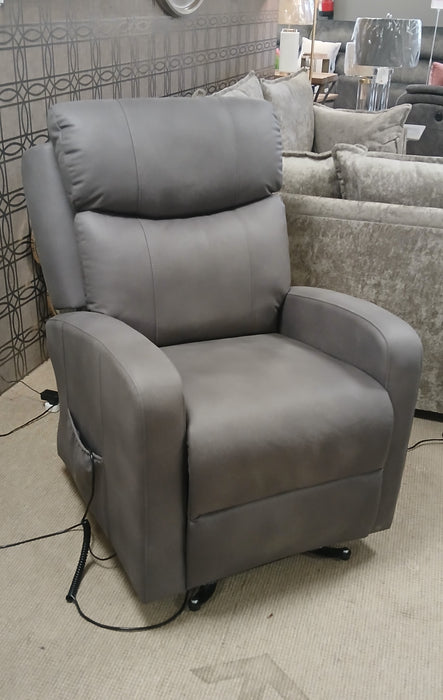 Poppy Grey Lift And Rise Motorised Reclining Chair