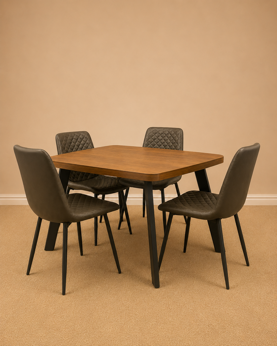 Porto Dining Set with 4 Trinity Chairs