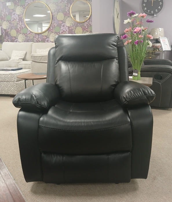 Positano Black Reclining Armchair