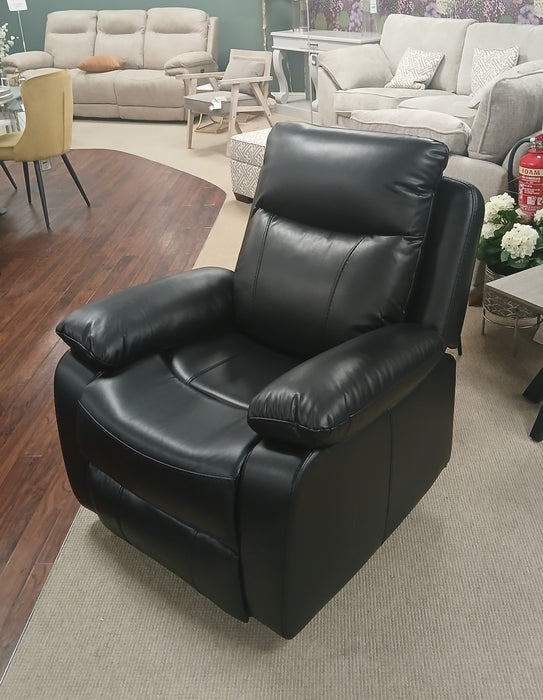 Positano Black Reclining Armchair