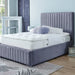 BELLA STEEL VELVET KINGSIZE OTTOMAN BEDFRAME Bed Frame