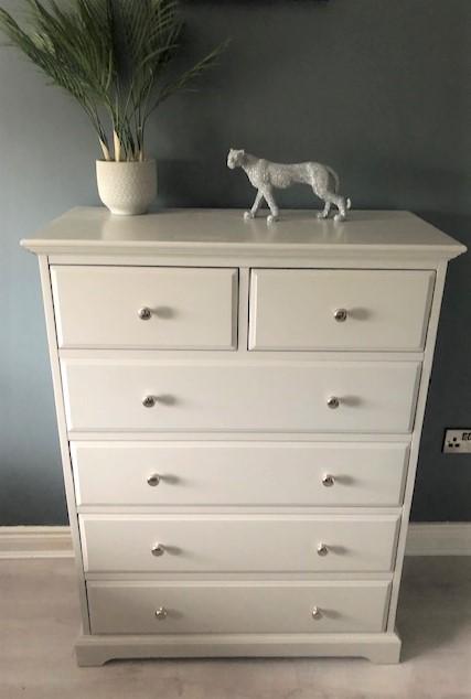 DOVER GREY 4+2 CHEST OF DRAWERS Chest of Drawers