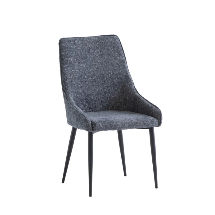 SALVIA GREY ROUND (1.2M) DINING TABLE & 4 CARA CHAIRS
