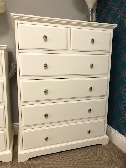 DOVER IVORY 4+2 CHEST OF DRAWERS Chest of Drawers