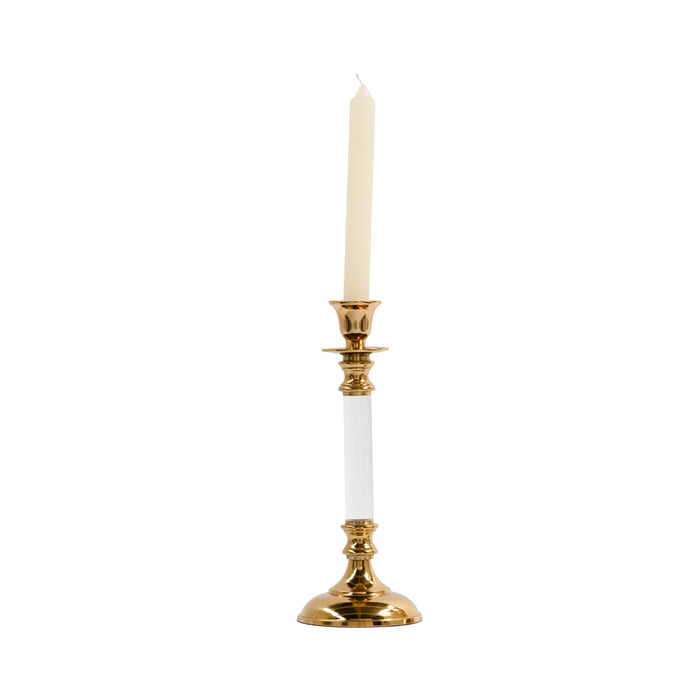 Alani Acrylic Candle Stick Gold 26cm