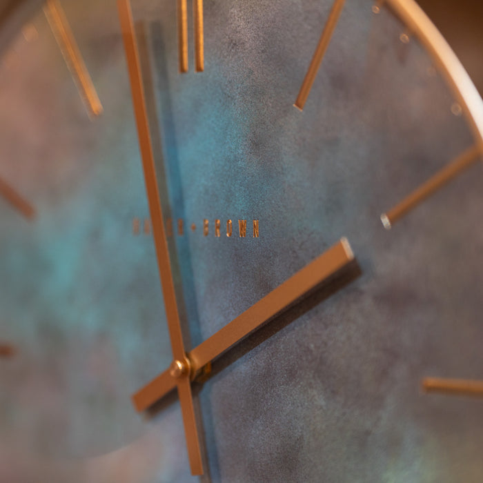 Baker And Brown Galaxy Clock Indigo 40cm