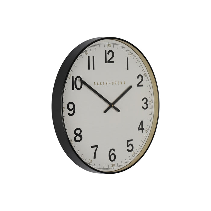 Baker And Brown Station Clock White 50cm