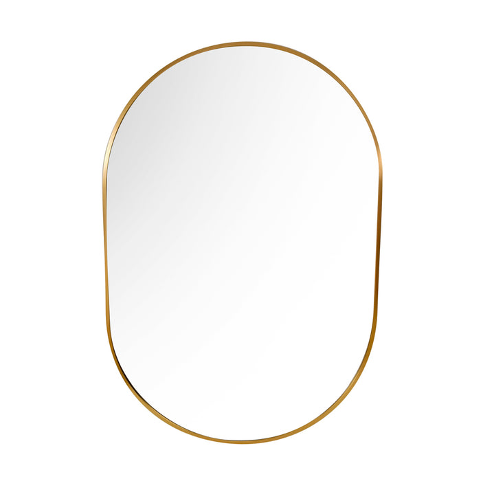 Modena Oval Wall Mirror Gold 60x90cm
