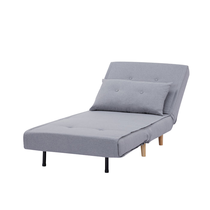 Haru Single Sofa Bed Light Grey
