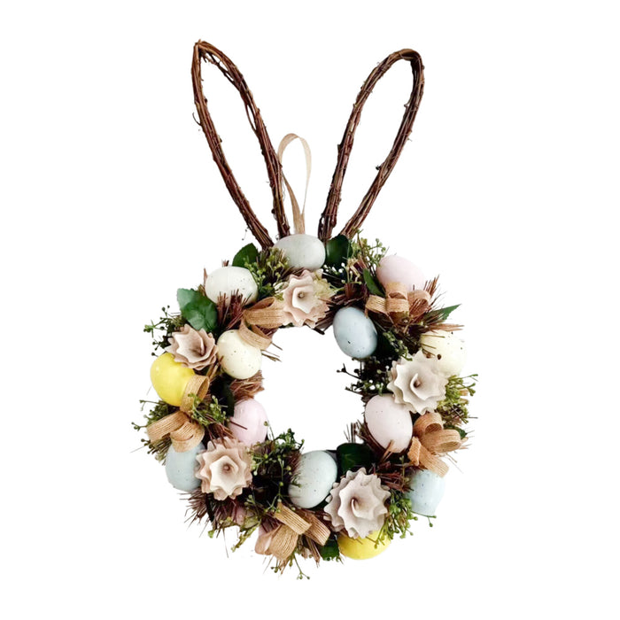 Easter Wreath With Bunny Ears 50cm