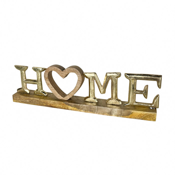 Home Sign Gold 12 X 43cm