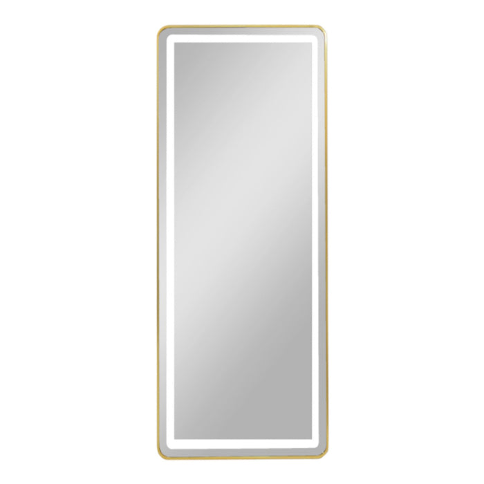 Modena Led Cheval Mirror Gold 170 X 70cm
