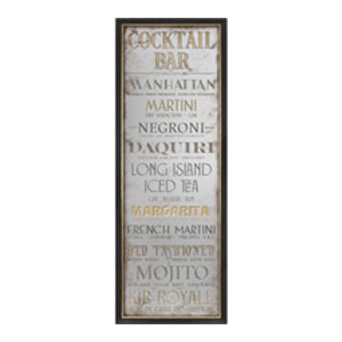 Mirror Sign Cocktail Bar 110 X 40cm