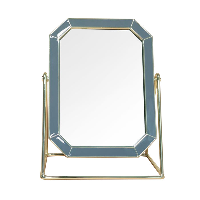 Ella Vanity Mirror Rectangle Grey/gold 5 X 7
