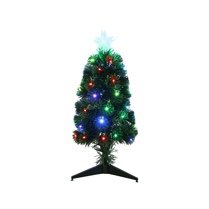 60cm Fiber Optic Christmas Tree W/multicolour