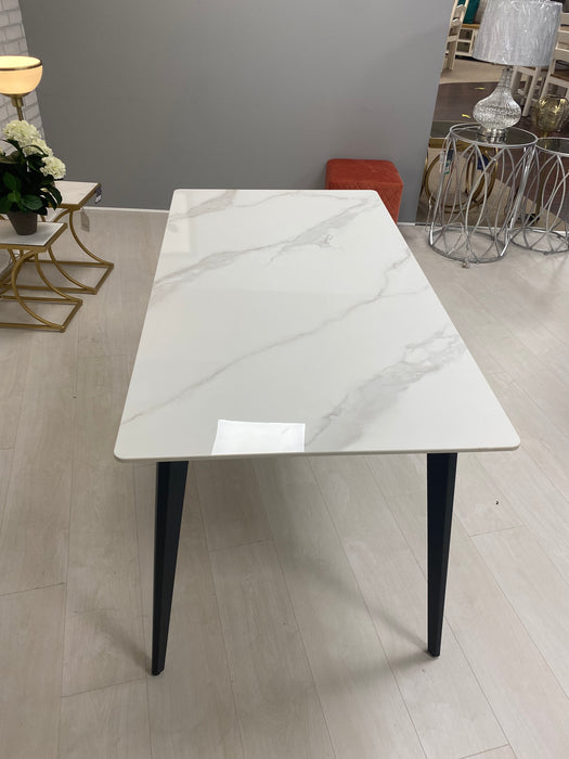 IVY 1.3M WHITE DINING TABLE